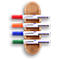 Glasboard-Markerhalter Legamaster WOODEN, magnetisch, lagert 4 Boardmarker, B 60 x T 35 x H 200 mm, Buchenholz, lackiert